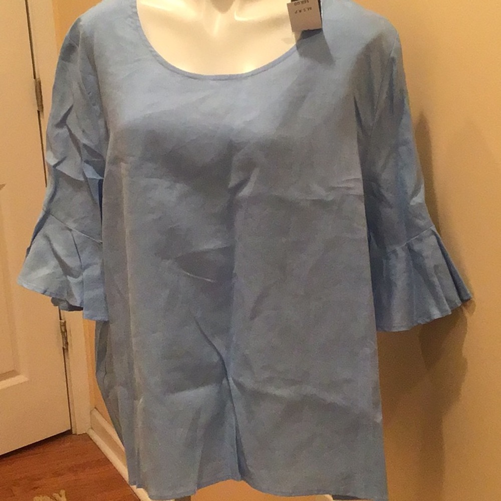 100% linen short sleeves top